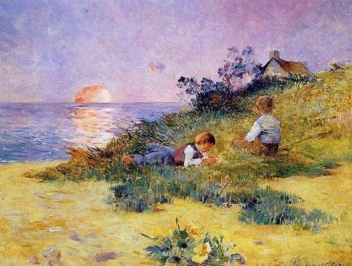 unknow artist Children on a Dune